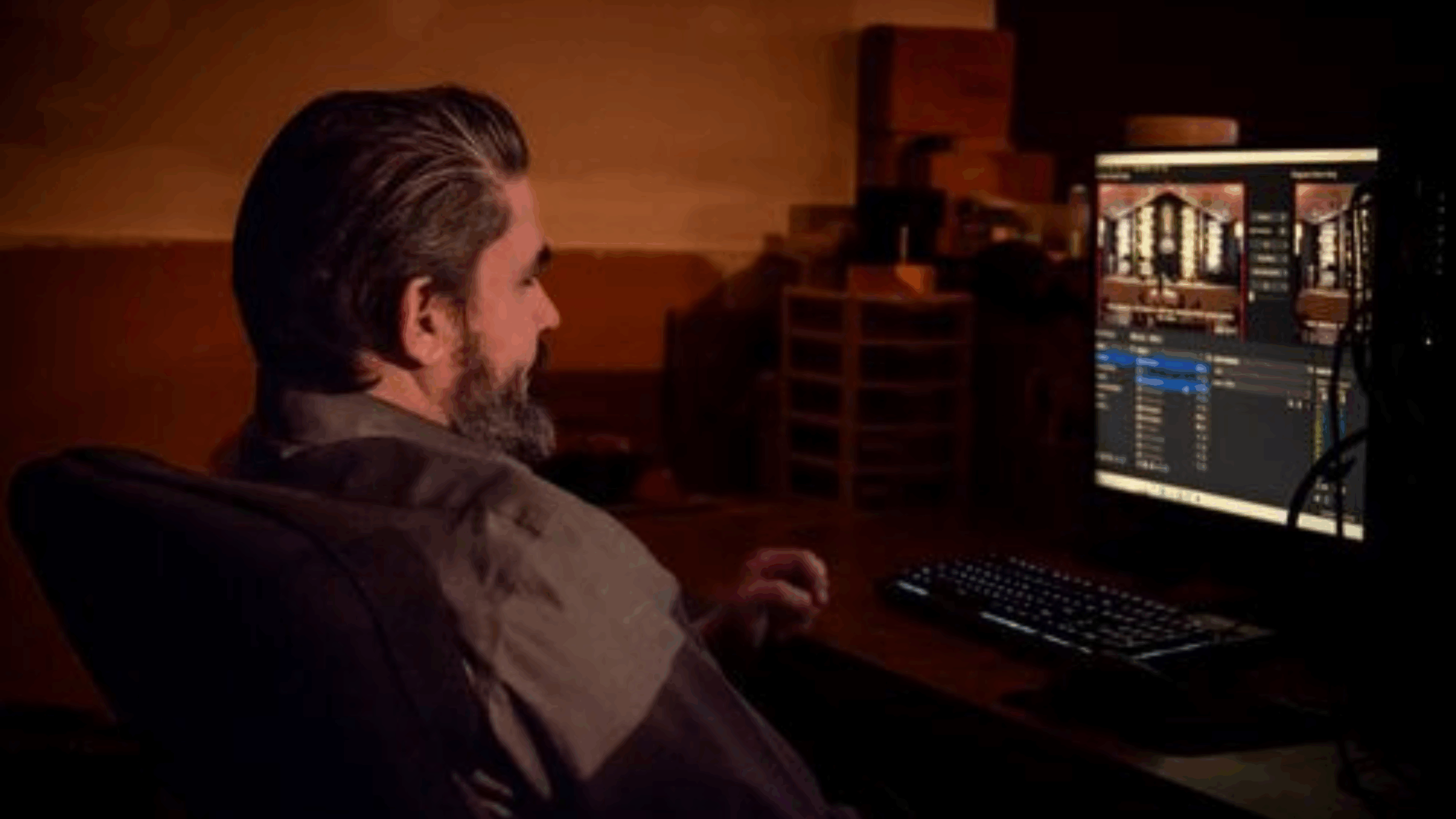 2 A group of people standing around a buffet line