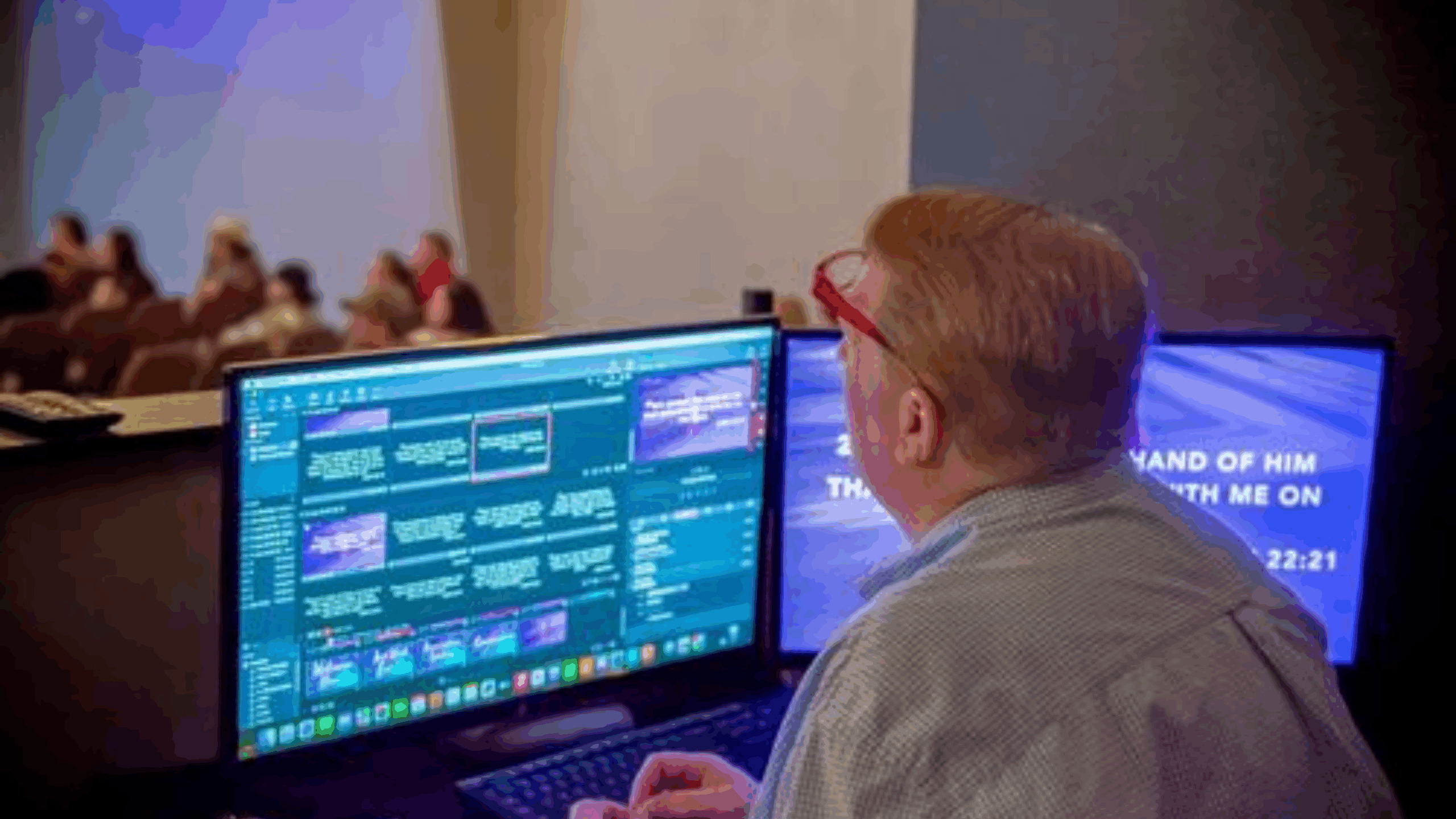 3 red glasses on tray